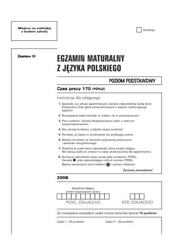 Polski, 2008, Przykładowa, ark 7 - Matura 2010