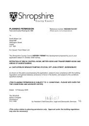 PLANNING PERMISSION - Shropshire Council