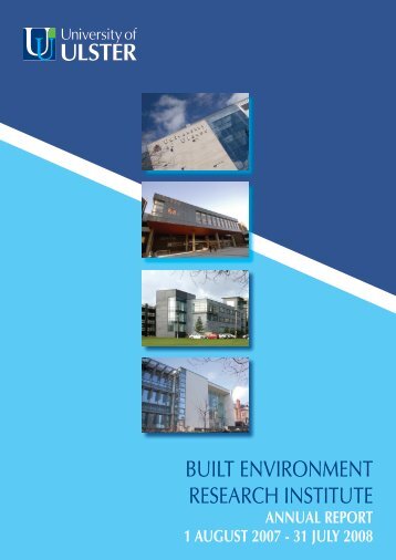 built environment research institute - Research - University of Ulster
