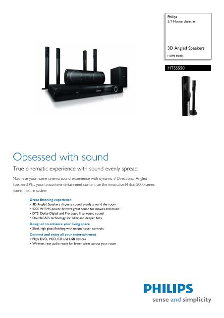 philips 5.1 wireless home theatre