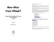 How Was Your Week.PDF - LifeRing