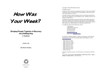 How Was Your Week.PDF - LifeRing