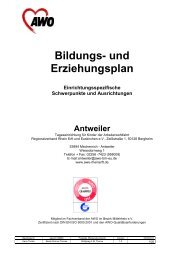 Bildungs- und Erziehungsplan - AWO Rhein-Erft & Euskirchen eV