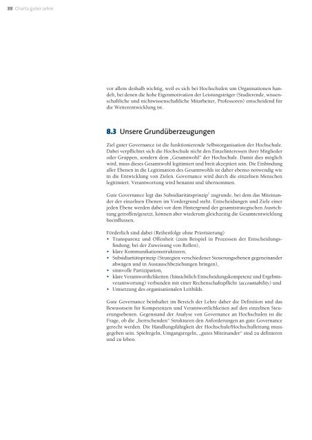 Charta guter Lehre - Stifterverband für die Deutsche Wissenschaft