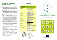 Was ist das Europäische Umweltzeichen? - EU Ecolabel Marketing ...