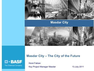 About Masdar City Sustainable Supply Chain for ... - Alive2green