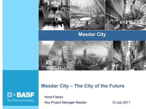 About Masdar City Sustainable Supply Chain for ... - Alive2green