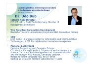 Dr. Udo Bub - European Institute of Innovation and Technology