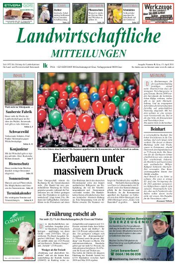 Eierbauern unter massivem Druck