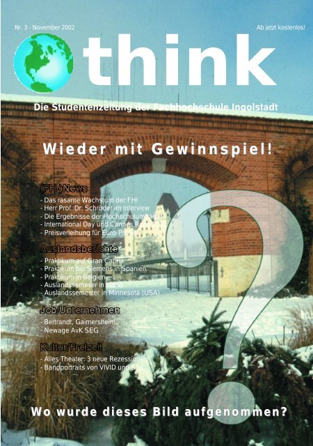 Wieder mit Gewinnspiel! - think