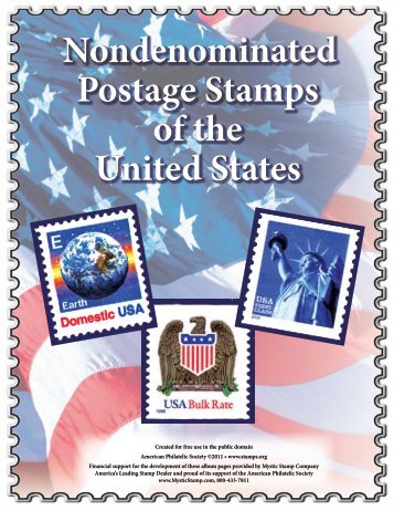 Nondenominated Postage Stamps of the United States - American ...