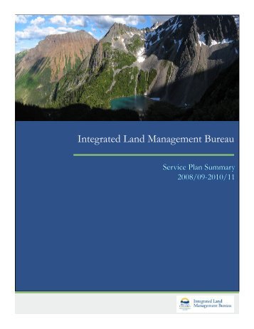 ILMB Service Plan Summary Brochure - Integrated Land ...
