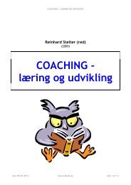 Coaching - læring og udvikling