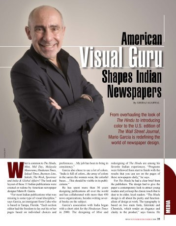American Visual Guru Shapes Indian ... - SPAN Magazine