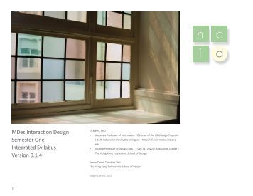 Architecture Design 1 Syllabus syllabus - architectural design program Architecture Design 1 Syllabus syllabus - architectural design program