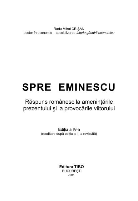 SPRE EMINESCU