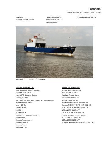 HOBURGEN - Cargo Vessels International