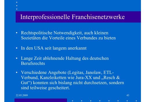 Die interprofessionelle Zusammenarbeit von Rechtsanwälten mit ...