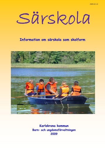 Information om särskola som skolform - Karlskrona kommun