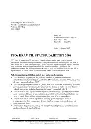 FFOs KRAV TIL STATSBUDSJETTET 2008 - Funksjonshemmedes ...