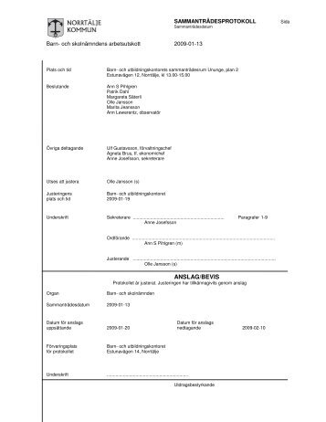 13 - norrtälje kommun protokoll