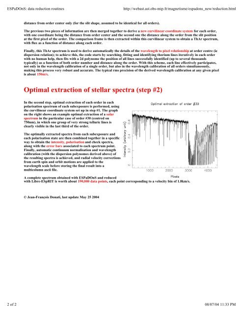 CFHT operating manual - Homepage Usask