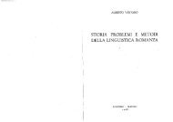 storia 'problemi e metodi della linguistica romanza - Hugo ...