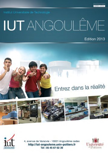 Mise en page 1 - IUT Angoulême - Université de Poitiers