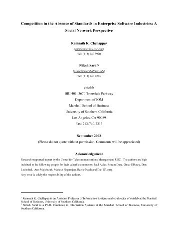 Firm Prominence through Sociotechnical Capital: A Social ... - MISRC