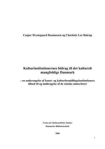 Casper Hvenegaard Rasmussen og Charlotte Lee Høirup - IVA