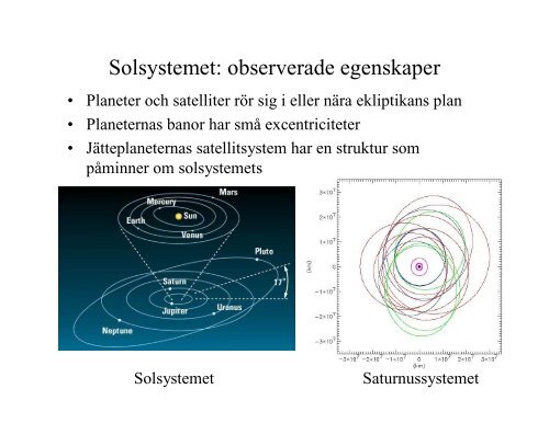 Solsystemet: observerade egenskaper