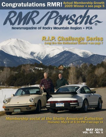 Congratulations RMR! - Rocky Mountain Region Porsche Club ...