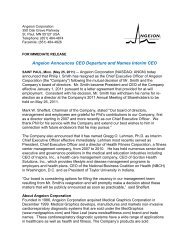 Angeion Announces CEO Departure and Names ... - MGC Diagnostics