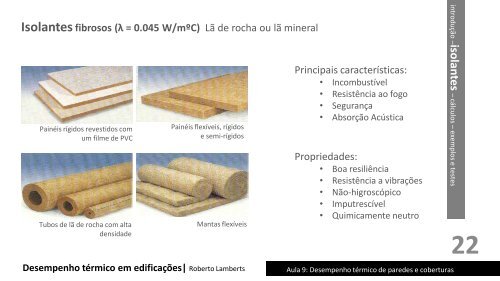 ECV5161 Aula 9 - Desempenho termico paredes e coberturas