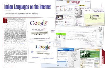 Indian Languages on the Internet, SPAN September/October 2009