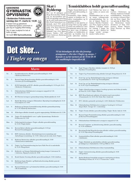 Margit's - Ugebladet for Tinglev