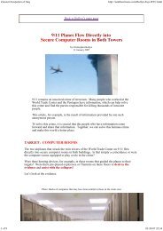 9/11 Planes Flew Directly into Secure Computer Rooms in Both ...