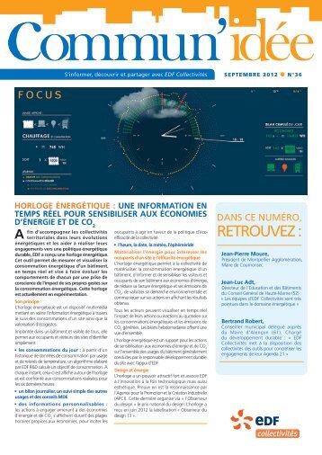 Télécharger le Commun'idée n°36 - septembre ... - EDF Collectivités