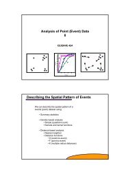 1 Analysis of Point (Event) Data II Describing the Spatial ... - Capita