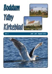 Kirkeblad nr. 3, 2013 - Boddum og Ydby kirker