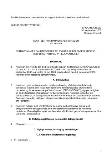 1 Familiedirektoratets oversættelse fra engelsk til dansk ...