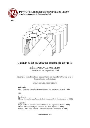 Colunas de jet-grouting na construção de túneis