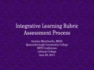 Integrative Learning Rubric Assessment Process - HETS