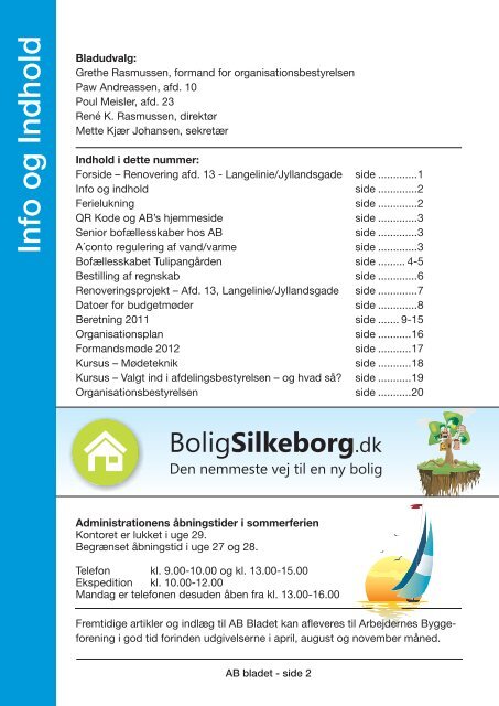 AB Bladet april 2012 - Arbejdernes Byggeforening, Silkeborg