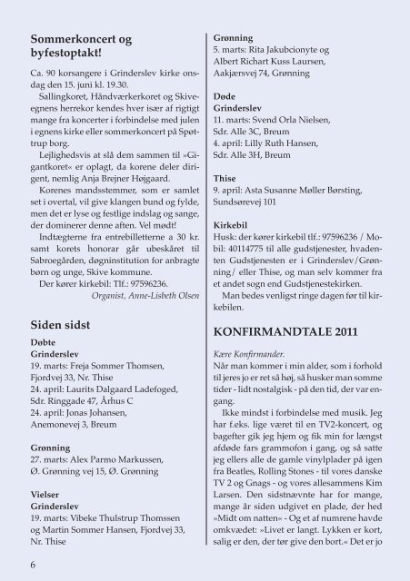 Juli - August 2011 Filnavn: PDF - Grinderslev Kirke
