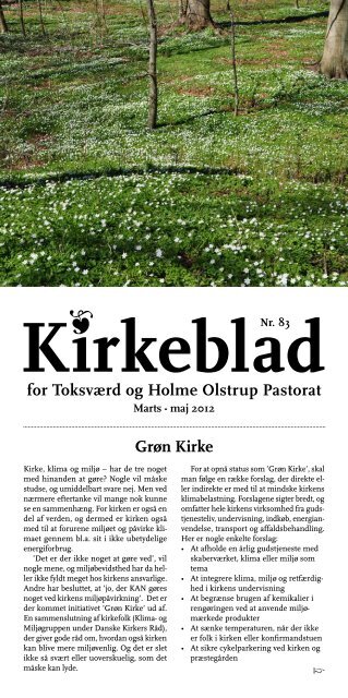 Kirkeblad_83 - Toksværd Holme-Olstrup Pastorat