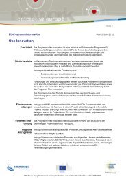 Infoblatt: Öko-Innovation (.pdf) - NRW.Europa