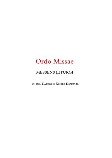 Ordo Missae (2010) - Den Katolske Kirke