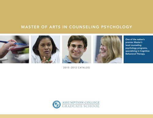 Master of arts in Counseling PsyChology - graduate studies at ...