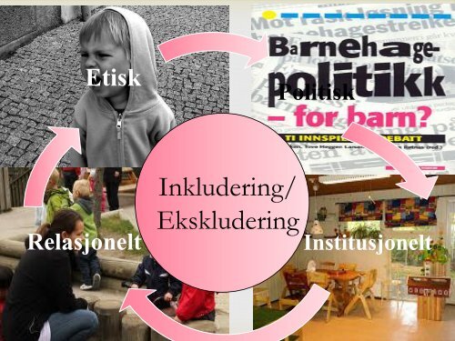 Barnehagens arbeid med inkludering (pdf) - Barnehage 2012